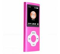Sxhlseller Reproductor de MP3 con Bluetooth 5.3, Reproductor de Música con Sonido HiFi con Pantalla de 1,8 Pulgadas, Compatible con Tarjeta TF de hasta 64 GB, Lector de Libros Electrónicos (Pink)