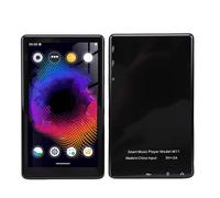Sxhlseller Reproductor de MP3 de 5 Pulgadas con Bluetooth 5.0 WiFi, Reproductor de Música HiFi sin Pérdidas de 128 GB, Pantalla Táctil, Radio FM, Libro Electrónico para Audiolibros para Niños (Black)