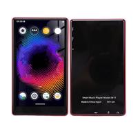 Sxhlseller Reproductor de MP3 de 5 Pulgadas con Bluetooth 5.0 WiFi, Reproductor de Música HiFi sin Pérdidas de 128 GB, Pantalla Táctil, Radio FM, Libro Electrónico para Audiolibros para Niños (Rojo)