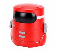 Sxhlseller Robot Inteligente de Juguete para Niños de 3 a 14 Años, Robot Interactivo con Sensor Táctil y Control de Voz con Ojos LED Que Cantan y Bailan, Regalo Compacto de ABS para (Rojo)