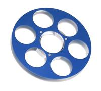 Sxhlseller Rollo de Cinta Adhesiva de Aluminio, Cinta Magnética Rollo Vacío Vacío Fácil de Instalar Reemplazo de la Erosión de 6 Orificios Resistentes para Abrir la Máquina (BLUE)
