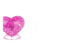 Sxhlseller Rompecabezas de Cristal 3D, Juguete Educativo con Forma de Corazón para Resolver Problemas, Adecuado para Niños Mayores de 14 Años, Relleno Navideño, Azul Claro (Blue)