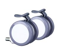 Sxhlseller Rueda Giratoria Duradera Rueda Industrial Resistente Al Desgaste de 2 Piezas para Cajas de Instrumentos, Giratoria de 2,5 Pulgadas