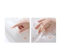 Sxhlseller Silla Inflable Suave para bebé, sofá de Ducha Plegable Portátil a Prueba de Fugas para Niños Pequeños, Silla de Apoyo Infantil Impresa para el Hogar, Hierba (Cereza)