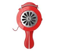 Sxhlseller Sirena de Manivela Ajustable, Alarma Manual de Aleación de Aluminio para Señal de Emergencia, Alarma de Seguridad para Prevención de Inundaciones en Depósitos de Petróleo (Rojo)