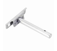 Sxhlseller Soporte de Estante Flotante de Alta Calidad, 10 Uds., 4 Pulgadas, Soporte de Estante de Placa de Montaje Oculto para Estantería de Pared, Niquelado Inoxidable para Decoración del Hogar