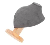 Sxhlseller Soporte de Exhibición para Collares de Joyería, Soporte para Busto con Tela de Felpa, Base de Madera para Exhibición de Tiendas Minoristas, Organización del Hogar y Ferias Comerciales