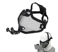 Sxhlseller Soporte Facial para Cámara de Acción, Soporte Ajustable para Barbilla en Primera Persona con Correa de Malla Transpirable for Grabación de Vlogs Deportivos Al Aire Libre,