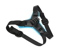 Sxhlseller Soporte para la Barbilla del Casco Correa Ajustable Soporte Antideslizante para la Cámara del Casco de la Motocicleta para 8 7 6 5 - Disparo POV Seguro, Apto para Cascos Integrales (Blue)