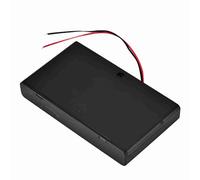 Sxhlseller Soporte para Pilas AA de 8 Piezas con Interruptor de Encendido/Apagado |Caja de Almacenamiento Portátil, Cubierta Deslizante, Bloqueo de Tornillo, Caja de ABS, Salida de 12V, Resortes de
