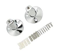 Sxhlseller Soportes de Soporte para Visera Solar, Soporte de para Visera Solar de Repuesto con Buje de Tornillo Cromado para Camaro 1967 1969 Firebird 1967 1969 Oldsmobile 1964 1973