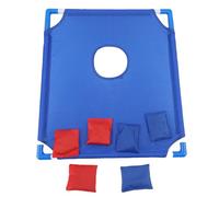 Sxhlseller Sxhlseller Juego de Cornhole Portátil para Niños y Adultos, Tablero de Juego de Lanzamiento de Plástico Liviano con 6 Pufs para Patio Interior y Exterior, Parque, Actividad de Camping