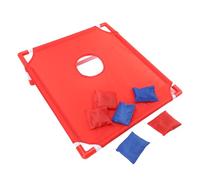 Sxhlseller Sxhlseller Juego de Cornhole Portátil para Niños y Adultos, Tablero de Juego de Lanzamiento de Plástico Liviano con 6 Pufs para Patio Interior y Exterior, Parque, Actividad de Camping