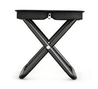 Sxhlseller Taburete de Camping Plegable Compacto y Resistente |Asiento Portátil con Estructura de Acero para Senderismo, Pesca, Chupar Rueda, Color Negro (Talla Grande)