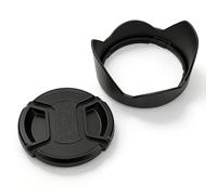 Sxhlseller Tapa de Lente de 58 Mm Cubierta de Lente de 58 Mm Juego de Tapas de Parasol de Cubierta Frontal de Apto para Lentes XF 18-55 F/2.8-4 R LM OIS con Revestimiento