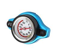Sxhlseller Tapa de Radiador de Aleación de Aluminio de Alta Presión con Indicador de Temperatura a Prueba de Fugas para Coche, Universal (cabeza pequeña 0.9)