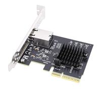 Sxhlseller Tarjeta Adaptadora Ethernet PCIe 4X 10Gbps, Controlador RTL8127AT, Tarjeta de Red Gigabit para Servidor de Escritorio NAS, Soporte para 10/11, Soporte de Perfil bajo Incluido