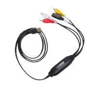 Sxhlseller Tarjeta de Captura de Video USB para Conversión de Analógico a | Digitalizador VHS, herramienta de transferencia de cinta retro, grabador de S-Video, grabación 1080P