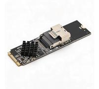 Sxhlseller Tarjeta de Expansión M.2 NVME a SFF 8087, Controlador ASM1064 Adaptador M.2 NVME a SATA3.0, Tarjeta Controladora Mini SAS36 Pin SFF 8087 de 4 Puertos 6 Gbps para 11