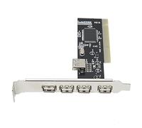 Sxhlseller Tarjeta de Expansión PCI a Adaptador de Concentrador USB 2.0 de 4 Puertos, Convertidor PCI a USB2.0 de Alta Velocidad con Chip Via VT6212L, Tarjeta de Expansión Interna Universal para