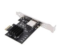 Sxhlseller Tarjeta de Red PCIe X1 de 10 GB, Adaptador Ethernet con PCIe 4.0 y Controlador Realtek RTL8127AT, Compatible con X1 X8 X16, para Wins 10 y 11