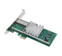 Sxhlseller Tarjeta de Red PCIE X1 de 10 GB, Adaptador Ethernet de Fibra SFP con Chip 82599EN, para Linux VMware Server CentOSUbuntu Freebsd