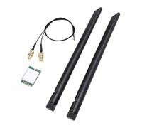 Sxhlseller Tarjeta Inalámbrica AX1675X WiFi 6E M.2, Adaptador de Red para PC Bluetooth 5.3 de Triple Banda 2.4G 5G 6GHz con Antena Dual de 8db, Compatible con Sistemas