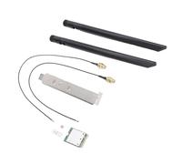 Sxhlseller Tarjeta Inalámbrica WiFi 7 para 11, Módulo Adaptador de Red M.2 con Soporte de Triple Banda 2.4G 5G 6GHz, 5.8Gbps 320MHz 4K QAM Antenas Externas Duales Compatibles con