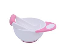 Sxhlseller Tazón Triturador De Alimentos para Bebés con Varilla De (Pink