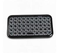 Sxhlseller Teclado Bluetooth con Modo Dual con Cable, 300 MAh Recargable ABS Mini Portátil Inalámbrico, Compacto Silencioso para Tableta, Portátil, Teléfono Inteligente, Viajes (Negro retroiluminado)