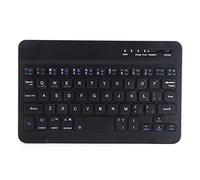 Sxhlseller Teclado Bluetooth, Mini Teclado Inalámbrico Portátil Ultradelgado de 59 Teclas de 7 Pulgadas para Windows, Computadora, Escritorio, PC, Portátil - Negro