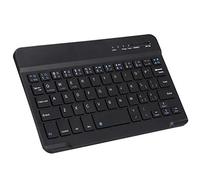 Sxhlseller Teclado Bluetooth, Teclado Bluetooth Inalámbrico de Aleación de Aluminio Ligero Delgado de 7-8 Pulgadas para para Android Y OS - Negro