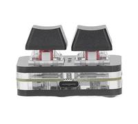 Sxhlseller Teclado de Interruptor Rojo de 2 Teclas de, Miniteclado Mecánico USB con Función de Copiar y Pegar, Fácil Operación para Entusiastas de los Juegos (Black)