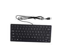Sxhlseller Teclado Hebreo de 78 Teclas, RGB, para Computadora