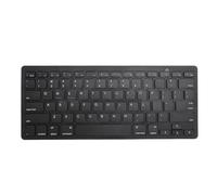Sxhlseller Teclado Inalámbrico de 78 Teclas, Teclado de Oficina Bluetooth Ultradelgado con Botones Silenciosos, Mini Teclado de Escritorio Portátil para Computadora Portátil Tableta (Black)