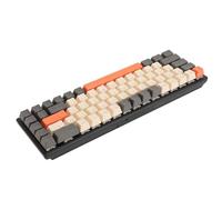 Sxhlseller Teclado Mecánico Multifuncional de 68 Teclas, Teclado para Juegos con Cable con Interruptor Azul, Teclas Coloridas, Diseño Portátil para Uso en Exteriores