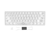 Sxhlseller Teclado Mecánico para Juegos, Bluetooth 2.4G Inalámbrico con Cable 3 Modos de Conexión, Interruptor Intercambiable en Caliente, Teclado RGB Transparente para para