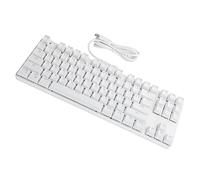 Sxhlseller Teclado Mecánico Portátil 87 Teclas USB2.0 Retroiluminación con Cable Juegos Suministros de Oficina Piezas de Computadora 919-10 para la Oficina o el Hogar