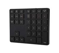 Sxhlseller Teclado Numérico Inalámbrico 35 Teclas Bluetooth 5.0 Teclado Ultrafino Recargable para Computadora Portátil de Escritorio PC Portátil(Negro)