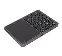 Sxhlseller Teclado Numérico Inalámbrico con Panel Táctil, Teclado Numérico Bluetooth 2 en 1 de 22 Teclas, Modo Dual BT 4.2 y .4G, Batería Recargable de 500 MAh, Portátil para iOS (Gris Hierro)