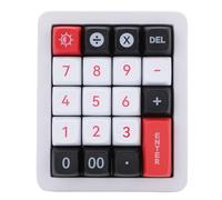 Sxhlseller Teclado Numérico Mecánico, Teclado Numérico Retroiluminado RGB Programable de 19 Teclas con Cable USB C e Interruptores Rojos, para Entrada de Datos de Contabilidad de Escritorio (White)