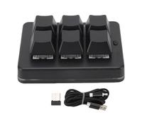 Sxhlseller Teclado para Juegos Programable Macro de 6 Teclas, Teclado Mecánico con Interruptor Azul, Cable USB Inalámbrico Bluetooth 2.4G, Controlador de Acceso Directo Personalizado