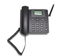 Sxhlseller Teléfono de Mesa Inalámbrico gsm, Doble Tarjeta SIM, Cuatribanda 2G, Teléfono Inalámbrico Fijo con Antena, Radio, Despertador, Batería 1200mAh