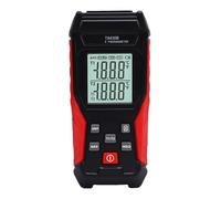 Sxhlseller Termómetro Termopar Tipo K de Doble Canal con Pantalla LCD Retroiluminada, Medidor de Temperatura Digital para Medición de Calor de Superficie Sólida y Gas Líquido Industrial