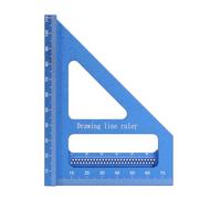Sxhlseller Transportador Cuadrado para Carpintería, Regla de Medición Multiángulo 3D, Aleación de Aluminio Fuerte para ángulos de 45 y 90 Grados, Entusiastas del Bricolaje (BLUE)