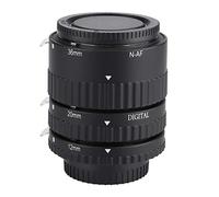 Sxhlseller Tubo de Lente de Extensión Macro de Enfoque Automático de 12 Mm + 20 Mm + 36 Mm para Cámaras Nikon F Mount DSLR, Adecuado para Nikon D7100 D7000 D5300(N-AF-B)