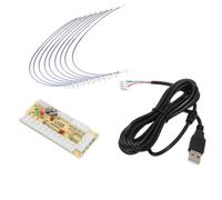 Sxhlseller USB Encoder Delay Control Board para DIY Game Sticks | Interfaz Mame Retropie, modificación de Fighting Stick, interruptor de modo dual, cableado Plug and Play, entusiastas de