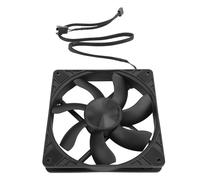 Sxhlseller Ventilador de Caja de 140 Mm, MFDB Ventilador de Caja con Cojinete de Presión Dinámica Hidráulico 1500 RPM PWM Control de Temperatura Inteligente Enfriamiento de PC, Enfriador de