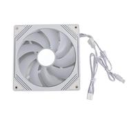 Sxhlseller Ventilador de Chasis ARGB, Ventilador Enfriador de Estuche para Lentes Infinito Multiusos 140x140x25mm 650 a 1850RPM 47.2CFM para Computadora (Blanco Regular)