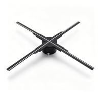 Sxhlseller Ventilador de Holograma 3D, Proyector Holográfico de 17,7 Pulgadas con Resolución de 2000x1060, 530 LED, Control de Aplicación WiFi, para Exhibición Publicitaria y Eventos (Enchufe de la
